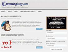Tablet Screenshot of convertingcopy.com